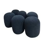 6x Microphone Handheld Grill Windscreen Filter Sponge Foam Mic Cover Black