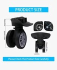 2 Pair Luggage Suitcase Wheels Replacement Mute Double Row Trolley Repair Parts
