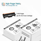 4pk Tn760 Toner Cartridge For Brother Tn730 Mfc-l2710dw Mfc-l2750dw Dcp-l2550dw