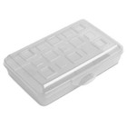  4 Pack  Small Pencil Box Plastic  Clear