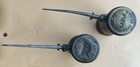 Vintage Eagle No 66 Finger Pump Oil Cans   Oiler Brass Lubricator - Unique Tip