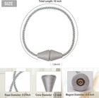 Magnetic Curtain Tiebacks 2 Pack Outdoor Rope Curtain Tie Backs Decorative
