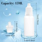 50 Pack 15ml Plastic Dropper Bottle Empty Eye Dropper Bottles Squeezable Liquid