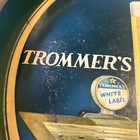 1940s Trommer s Beer Blue 12  Metal Brewery Litho Tray Brooklyn New York Trommer