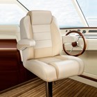 Northcaptain Reclining Pontoon Captain s Chair Boat Bucket Seat ivory beige