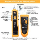 Cable Tracer Ethernet Network Cable Tester Rj45 Rj11 - Wire Toner Tracker Cat
