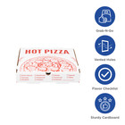 Karat Corrugated Pizza Box  14  x14  x2    Generic Print - 50 Pcs  Fp-pbf14wg