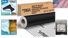 Permanent Vinyl     Matte Black Adhesive Roll  Waterproof   Weather  12  X 30ft 