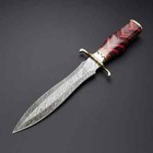 Custom Handmade Damascus Steel Medieval Viking Short Sword Dagger With Scabbard