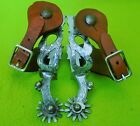 Men s Terrific Vintage Handmade Double Sided Snake   Vaquero Pattern Spurs heavy