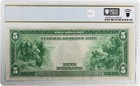1914  5 Federal Reserve Note New York Fr851a Au53 Pcgs