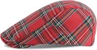 Men s Striped Plaid Newsboy Hat Cabbie Beret Ivy Flat Cap Plaid-multicolor D