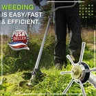 2pcs Steel Wire Grass Trimmer Head Tool Kit Lawn Mower Weeding Head Brush Cutter