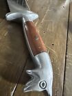Vintage  Etched Blade dog  Head Mexican Machete - Made  In Oaxaca Spanish