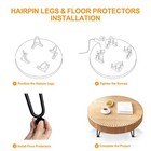 4 Inch Hairpin Legs For Furniture Set Of 4  Heavy Duty Industrial Metal Table Le