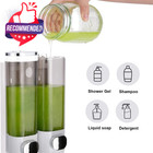 Wall Mounted Soap Dispenser Bathroom 2 Chambers  Shower 600ml Body Wash Soap    