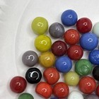 Vintage Bright Color Glass Marbles Lot Of 50 Peewee Size Vv Some Imperfections