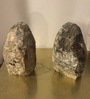 Polished rough Bookends  granite  