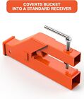 2  Mount Receiver Trailer Hitch Clamp On Bucket For Bobcat Tractor Skid Steer