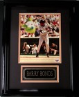 Barry Bonds Signed Framed   Double Matted Giants 8x10 Photo Psa dna Coa Auto d