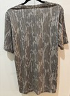 Mossy Oak Gunner Dog Bottomland Tri Blend Washed Out Camo Tee Shirt Small  new 