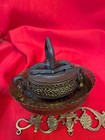 Antique Brass Hanging Oil Lamp Canopy Chain Motor And Leveler Balancer