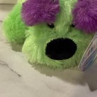 Ganz Webkinz Green Plush Dog With Purple Ears Stuffed Animal