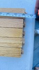 Lot Of 5 Colonial Balusters Oak Wood Stair Spindles 32 3 8    Long - Salvage 
