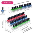 3 Tier Acrylic Nail Polish Organizer Rack Clear Display Stand Holds 36 Bottles