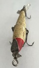 Vintage South Bend Wooden Fishing Lure Red Head Minnow  5-6 Inches - 3 Hook