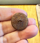 Confederate Infantry Local Civil War Coat Button     Letter    i        Nice Patina