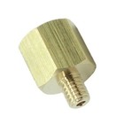 5pcs Brass Pipe Gauge Adapter Fitting M6 X 1 Male Metric To 1 8  Npt Female