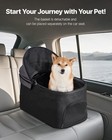 Detachable Pet Stroller 4-wheel Foldable Dog Cat Carrier Travel 35lbs Capacity