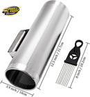 Stainless Steel Guiro With Scraper  12  X 4  Professional Latin Hand Percussion