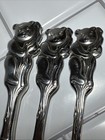 Oneida Community Cubby Teddy Bear Child Baby Toddler Spoon Fork  Knife Stainless