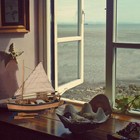 Wooden Fishing Boat Model Rowboat Sailboat Decor 10    Handcraft Authentic Detai