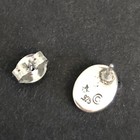 Sterling Silver 925 Lightening Inlay Stud Earrings Usa Made Surgical Steel Post