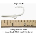 Eagle Claw Fish Hook Hat Clip - Pin Powder Coated In Bright White Color