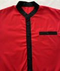 Vintage 1990s Red   Black Country Western Shirt Large No Tags Garth Brooks Style