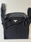 Michael Kors Women s Black Shift Dress S Boat Neck Long Sleeve Jersey Stretch