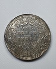 1900 British India Victoria Empress One Rupee Silver Km 492 Extremely Fine