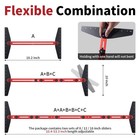 Stair Tread Template Tool - Solid Gauge  Adjusting Length Red 