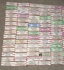 Large Lot Of 150 Original Jukebox 45 Record Title Strips  p113