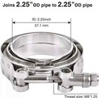 2 25  V Band Clamp With Flange Male Female Stainless Steel Joins 2 25  Od 4pcs