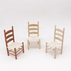 Dollhouse Miniature 1 12 Chairs Vintage Victoria Wooden Furniture  Accessory