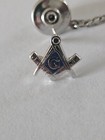 Vintage Masonic Freemason Anson Sterling Silver Mason Tie Pin New With Box