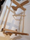 Vintage Adjustable Wooden Needlepoint Embroidery Scroll Frame   Lap Stand