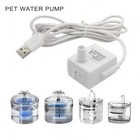 Pet Water Fountain Replacement Pump 5v Quiet Adjustable Flow Cat Dog Abs