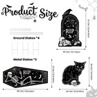 Halloween Graveyard Yard Signs Corrugated Plastic Waterproof Lawn Coffin Tombsto