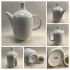 Rosenthal Plus White Coffee Pot Wolf Karnagel Design 1970s Vintage Mcm